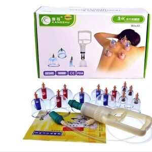 12-Cup Biomagnetic Chinese Cupping Therapy Set